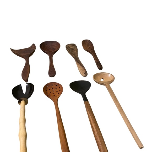 Handcrafted, Sustainable Teakwood Cooking Utensil Set Of‎ 20 Pieces, Durable - Picture 3 of 12